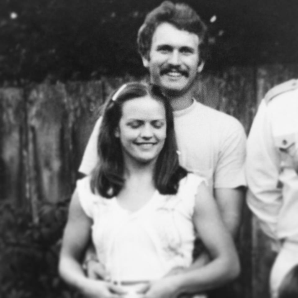 1976, my momma and daddy. Dad was so darn handsome